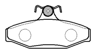 Колодки тормозные дисковые задн holden: hsv89-97 - HSB HP5003