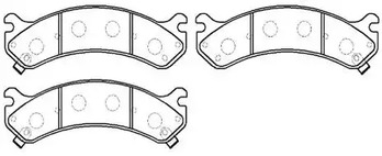 Колодки тормозные дисковые chevrolet: silverado, suburban 01-03 - HSB HP5222