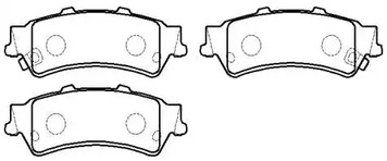 Колодки тормозные дисковые chevrolet: silverado, sierra 00-03 - HSB HP5223