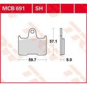 Снят с производства Колодки тормозные дисковые для мотоциклов - TRW MCB691SH