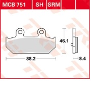 Снят с производства Колодки тормозные дисковые для мотоциклов - TRW MCB751