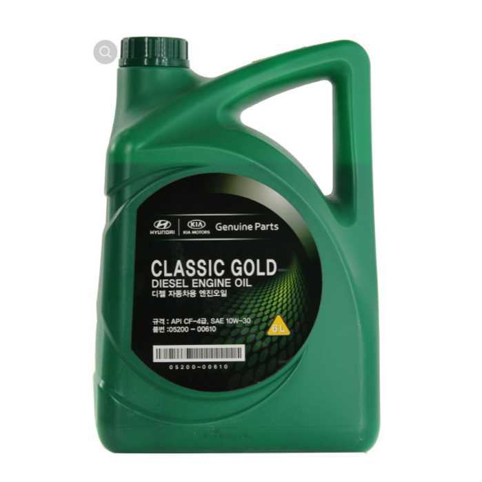 10w-30 Classic Gold Diesel API cf-4, 6л (мин. мотор. масло) - Hyundai/Kia 05200-00610