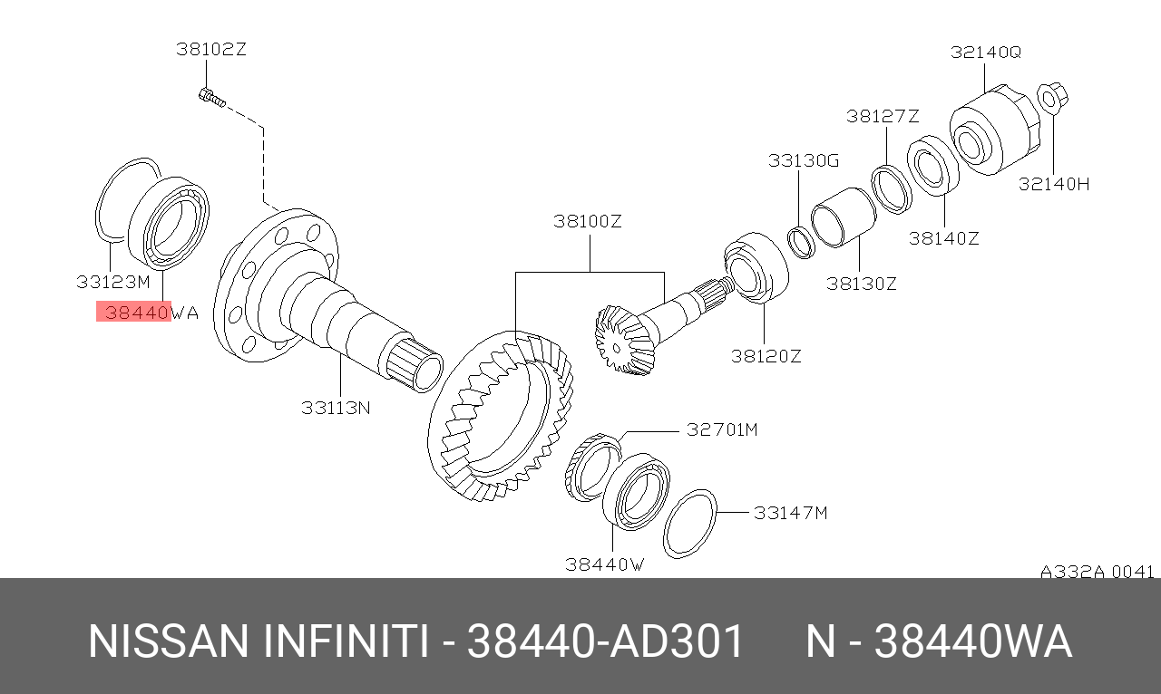 Nissan подшипник