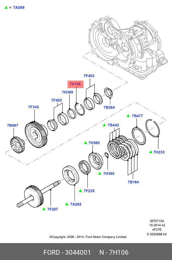 Кольцо - Ford 3044001