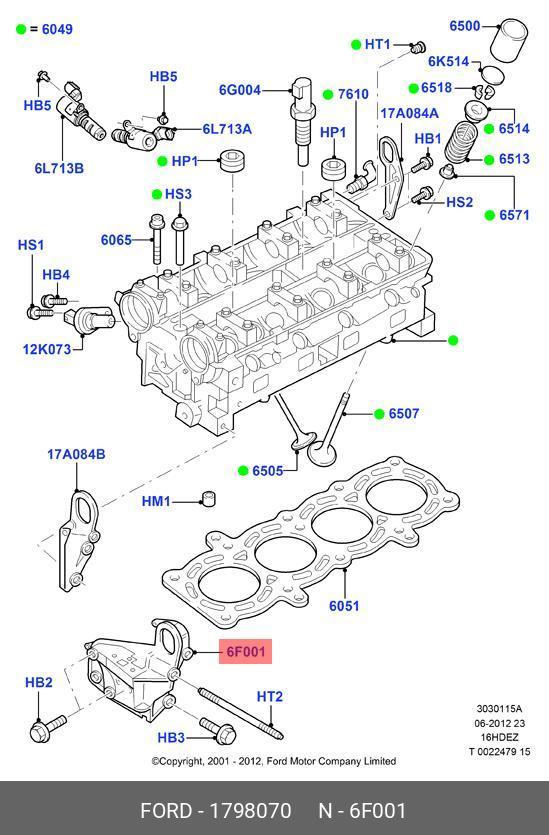 кронштейн опоры двигателя Foc`04 1.4-1.6l - Ford 1798070