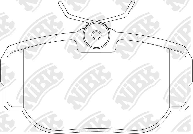 Снят с производства Колодки тормозные дисковые | зад | - NIBK PN0009