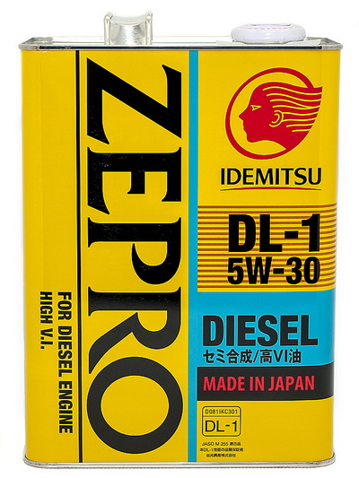 5W-30 ZEPRO DIESEL DL-1 1л (синт. мотор. масло) - IDEMITSU 2156-001
