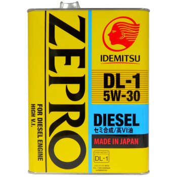 5w-30 zepro diesel dl-1 4л (синт. мотор. масло) - IDEMITSU 2156-004