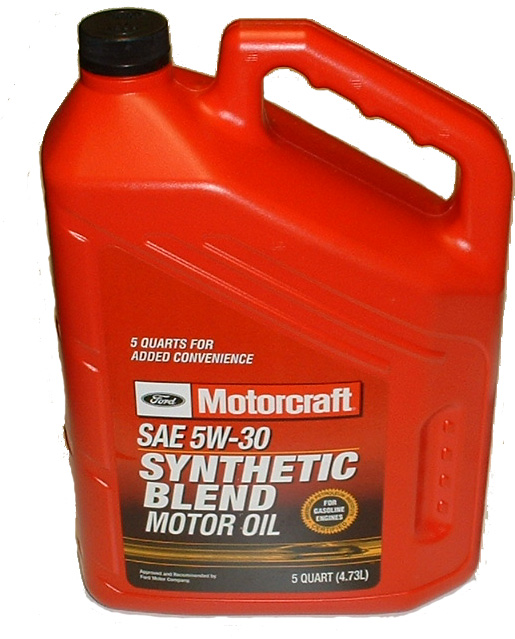 Масло моторное полусинтетическое Synthetic Blend Motor Oil 5w-30, 5л - Ford XO5W305QSP