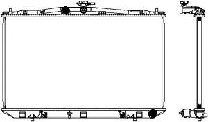 Радиатор системы охлаждения - Sakura 32718506