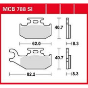 Снят с производства Колодки тормозные дисковые для мотоциклов - TRW MCB788SI