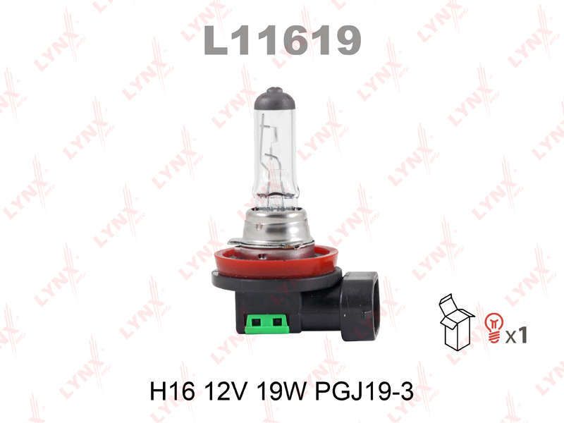 Лампа H16 12V 19W pgj19-3 - LYNXauto L11619