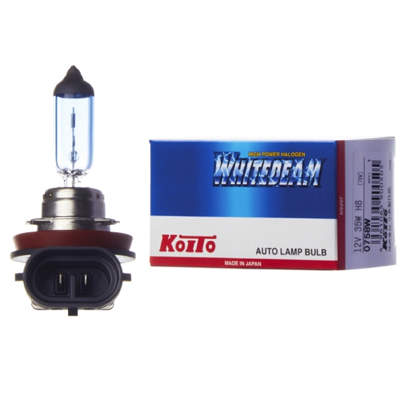 Лампа накаливания H8 12V 35W (70w) Whitebeam - KOITO 0758W