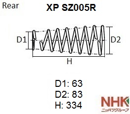 Пружина ходовой части - NHK XP SZ005R