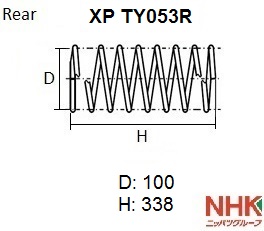 Пружина ходовой части - NHK XP TY053R