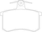Колодки тормозные дисковые | зад | - SB Nagamochi BP33017