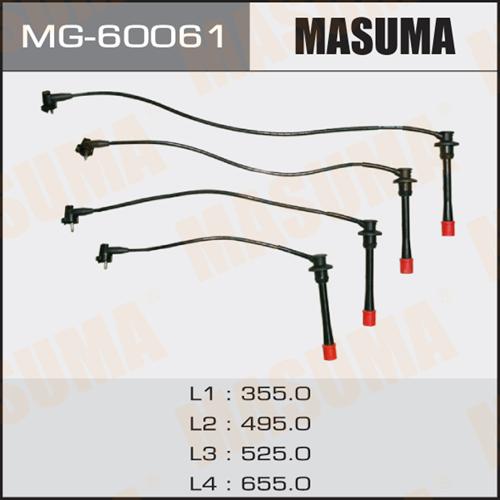 Комплект высоковольтных проводов - Masuma MG-60061