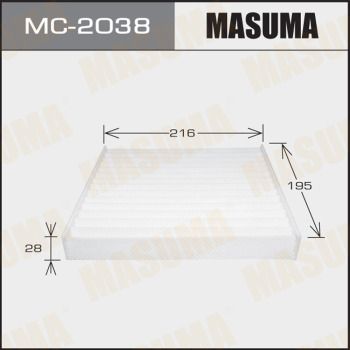 Фильтр салона - Masuma MC-2038