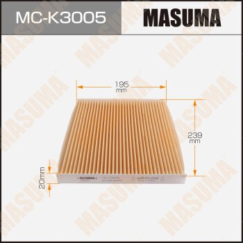 Фильтр салона - Masuma MC-K3005