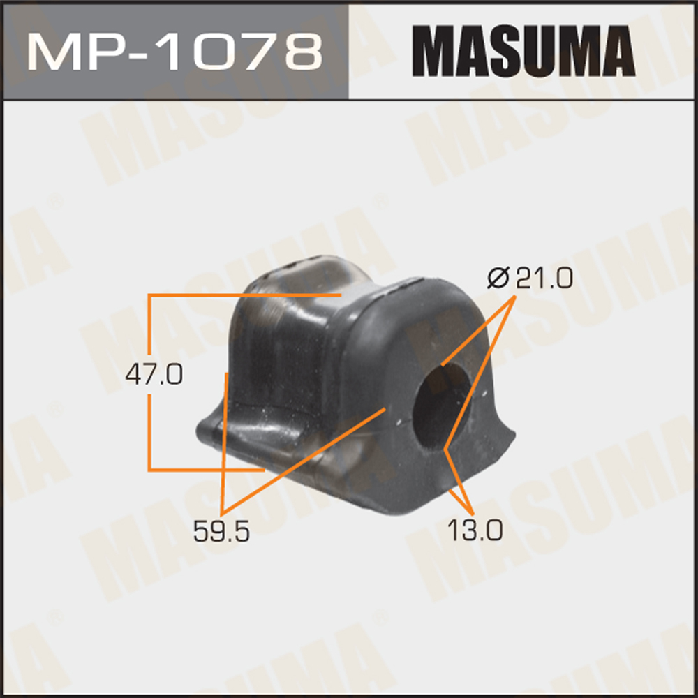 Втулка стабилизатора / zrt27# | перед | - Masuma MP-1078