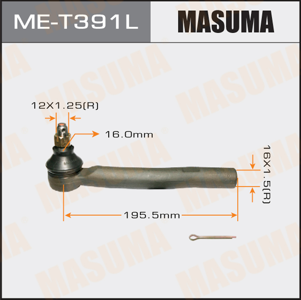 Наконечник рулевой тяги - Masuma ME-T391L