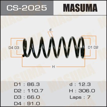 Пружина ходовой части | зад | - Masuma CS-2025