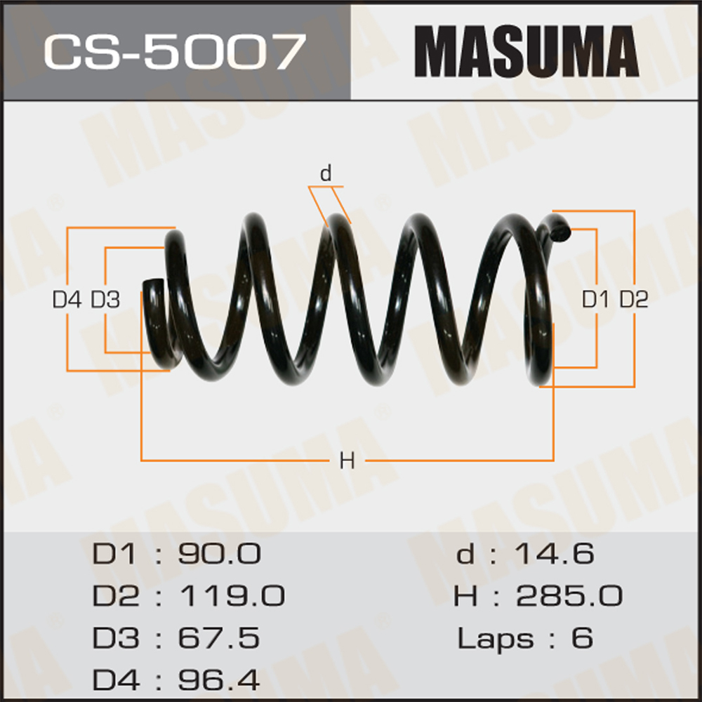 Пружина ходовой части | зад | - Masuma CS-5007