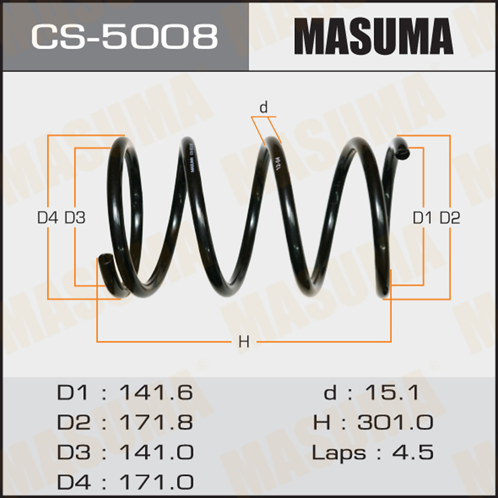 Пружина ходовой части | перед | - Masuma CS-5008