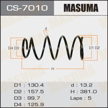 Пружина ходовой части | зад | - Masuma CS-7010