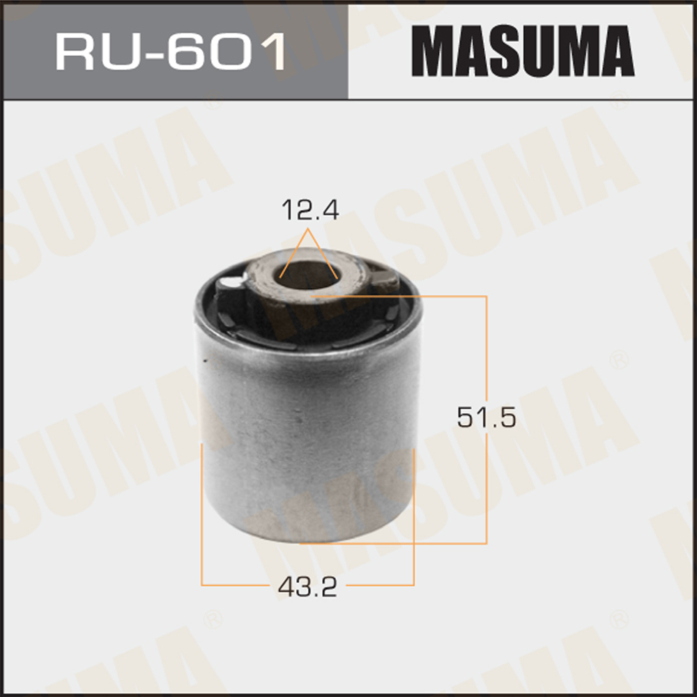Сайлентблок рычага подвески | зад | - Masuma RU-601