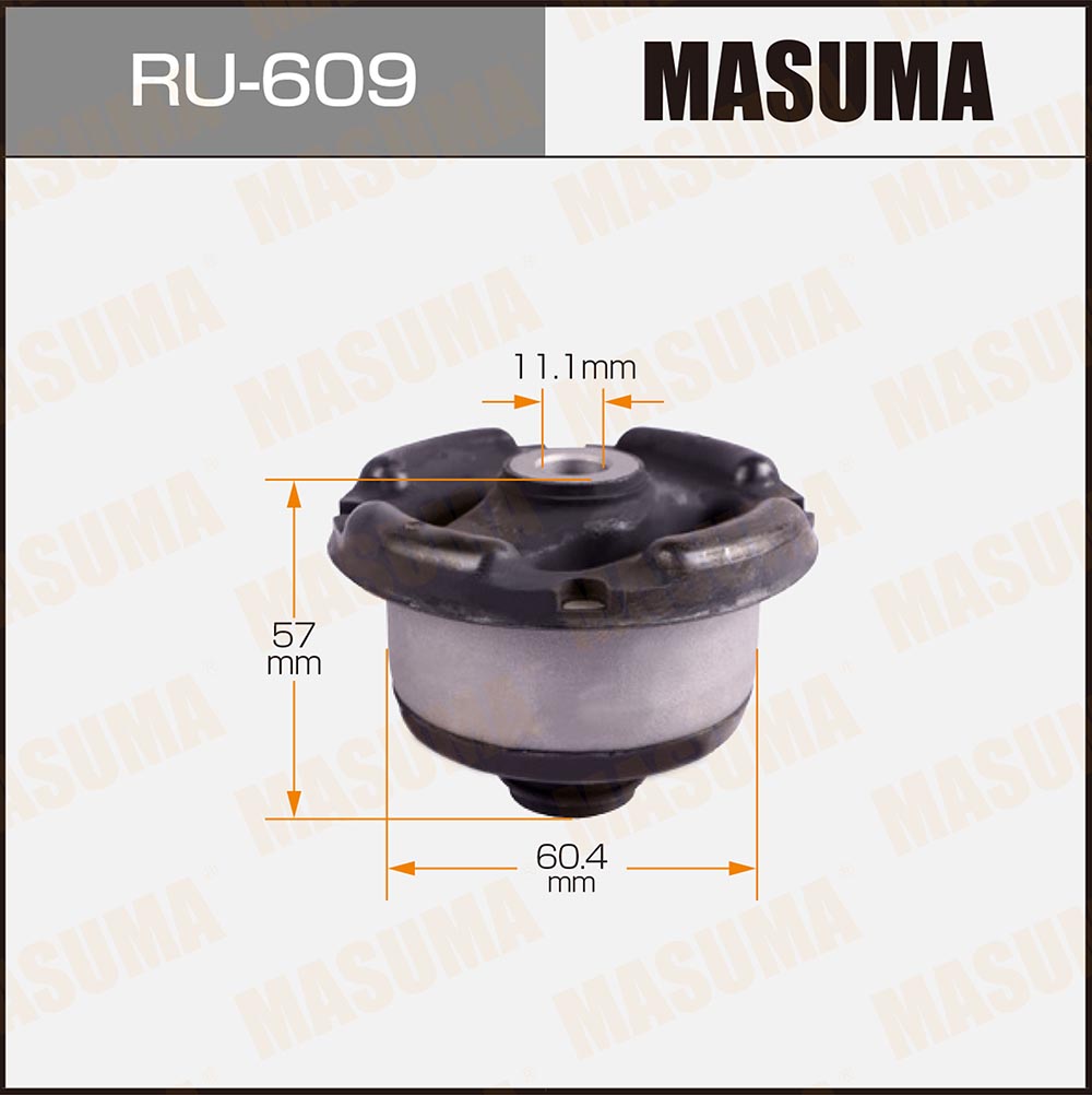 Сайлентблок рычага подвески | зад | - Masuma RU-609