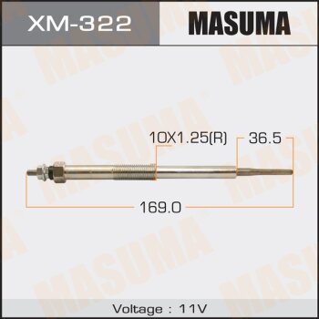 Свеча накаливания - Masuma XM-322