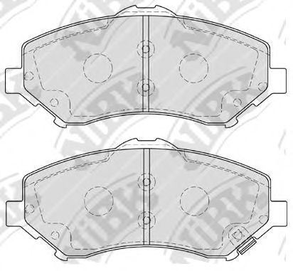 Колодки тормозные дисковые | перед | - NIBK PN0496