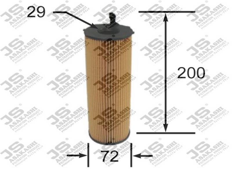 Фильтр масляный (вставка) - JS Asakashi OE0056