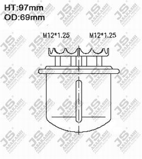 Снят с производства Фильтр топливный - JS Asakashi FS7001U