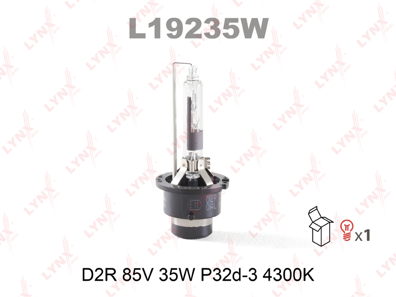 Лампа D2R 12V 35W P32d-3, 4300k - LYNXauto L19235W