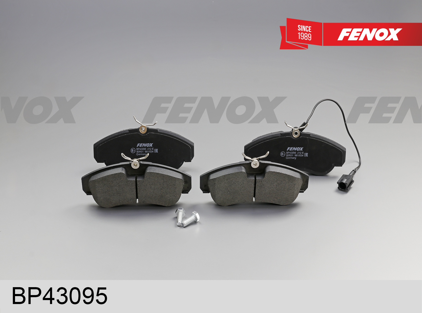 Колодки тормозные дисковые | перед прав/лев | - Fenox BP43095