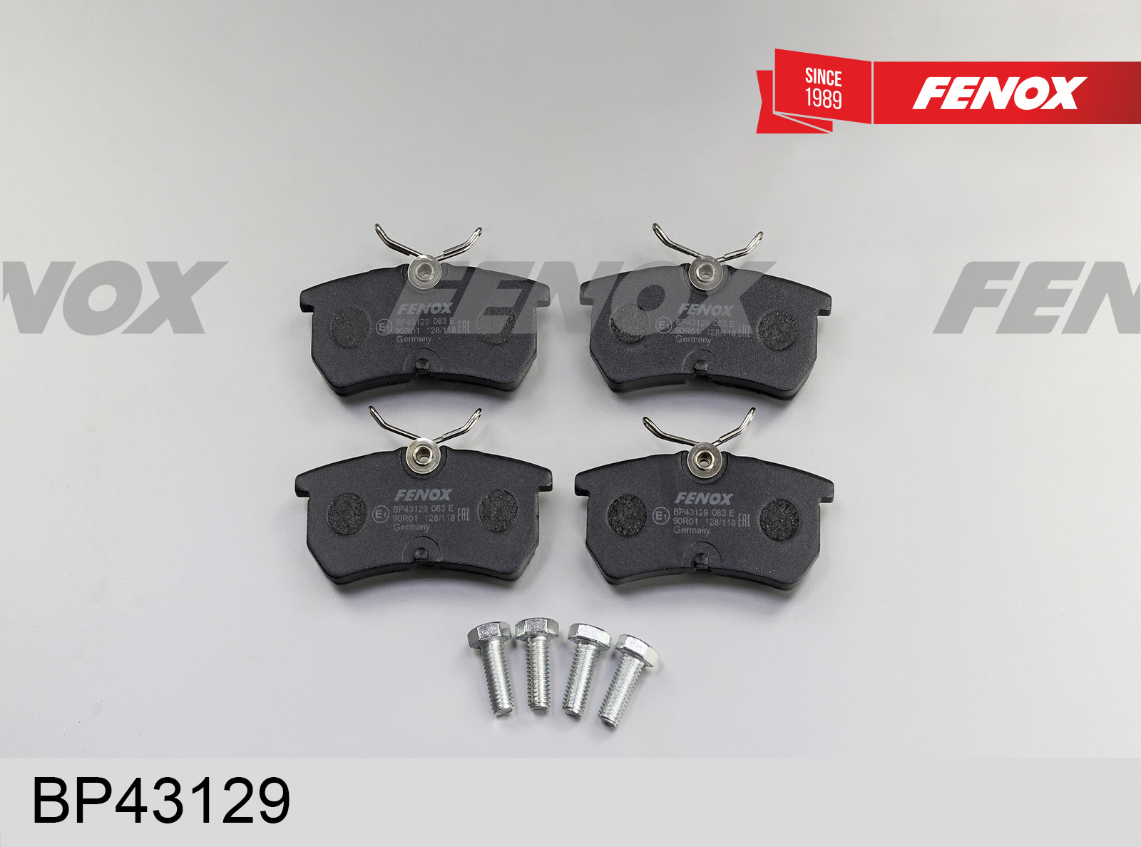 Колодки тормозные дисковые | зад прав/лев | - Fenox BP43129