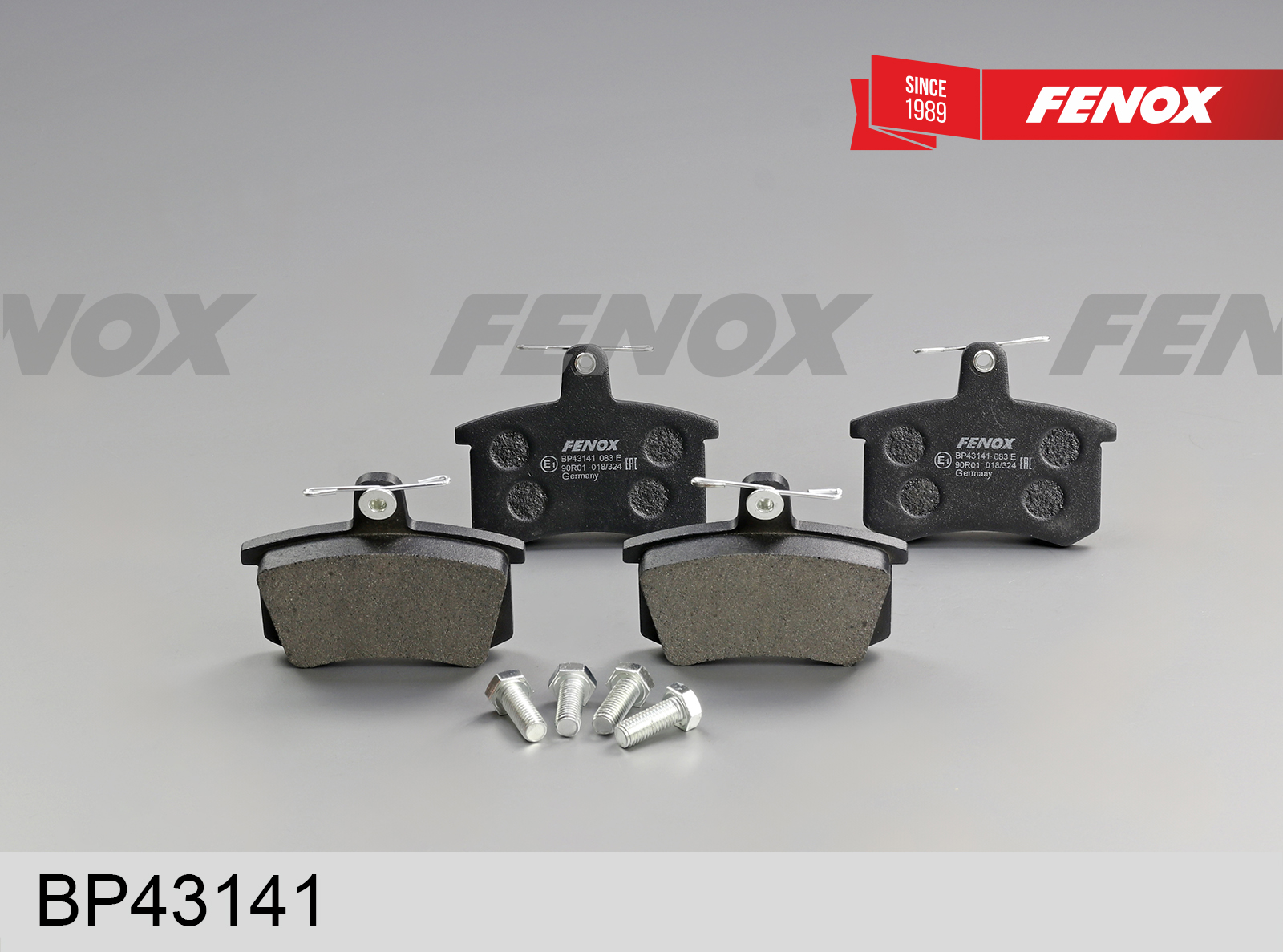Колодки тормозные дисковые | зад прав/лев | - Fenox BP43141