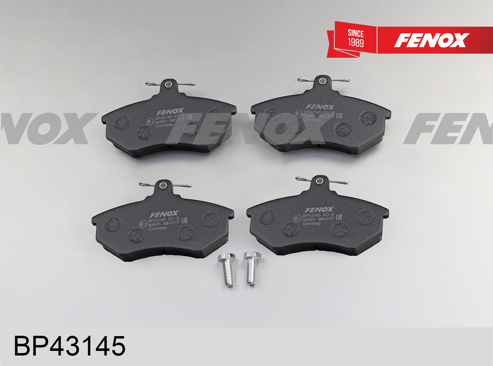 Колодки тормозные дисковые | перед прав/лев | - Fenox BP43145