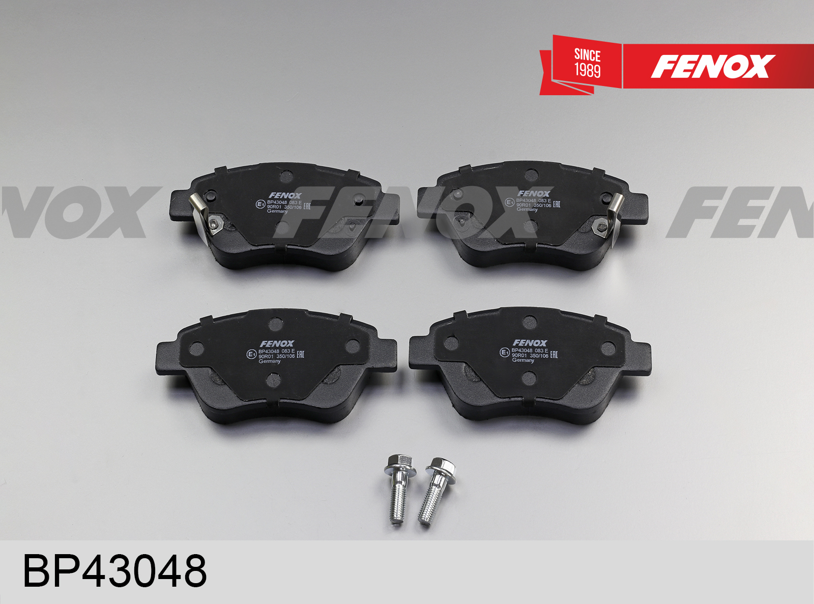 Колодки тормозные дисковые | перед прав/лев | - Fenox BP43048