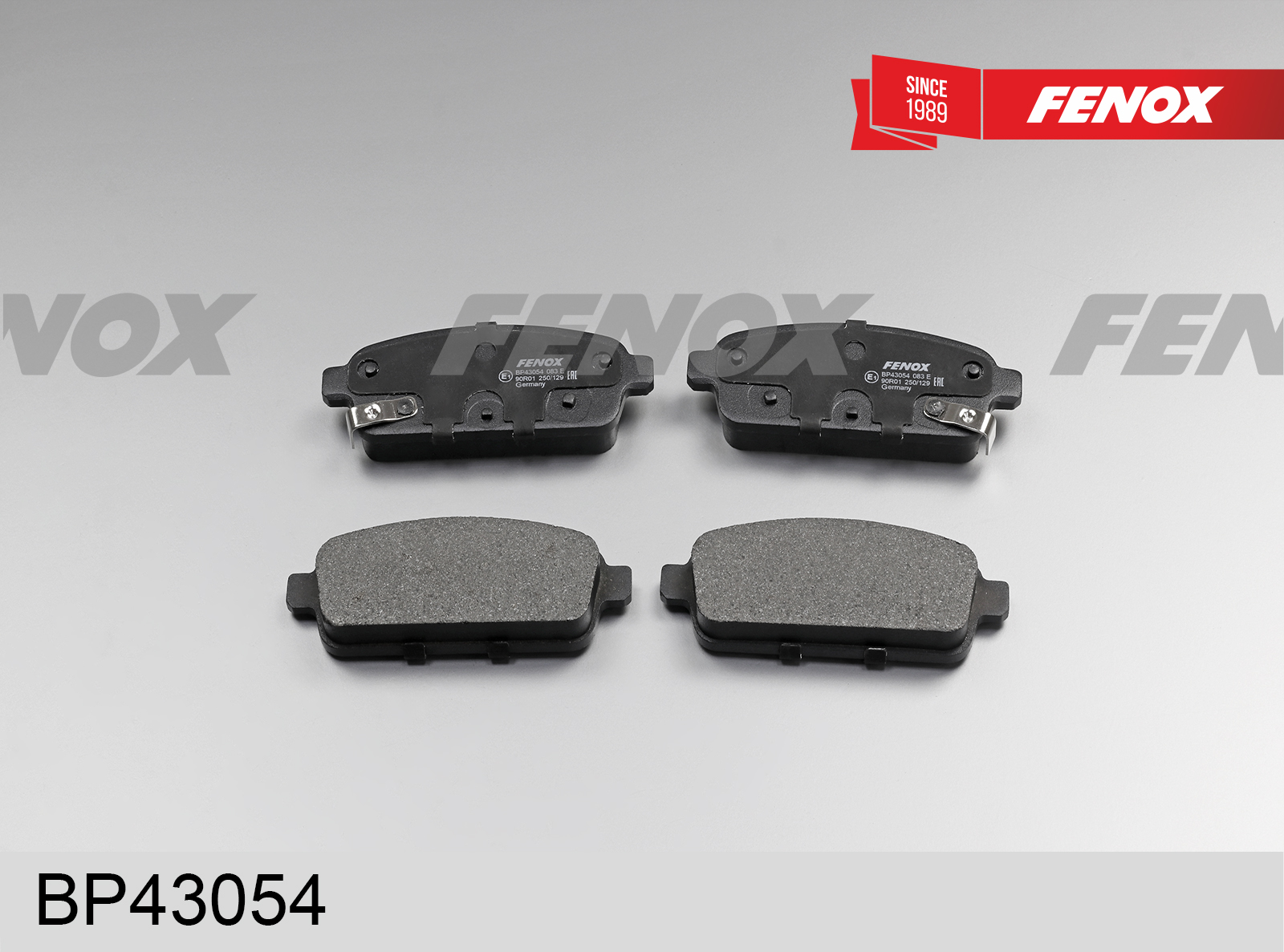 Колодки тормозные дисковые | зад прав/лев | - Fenox BP43054