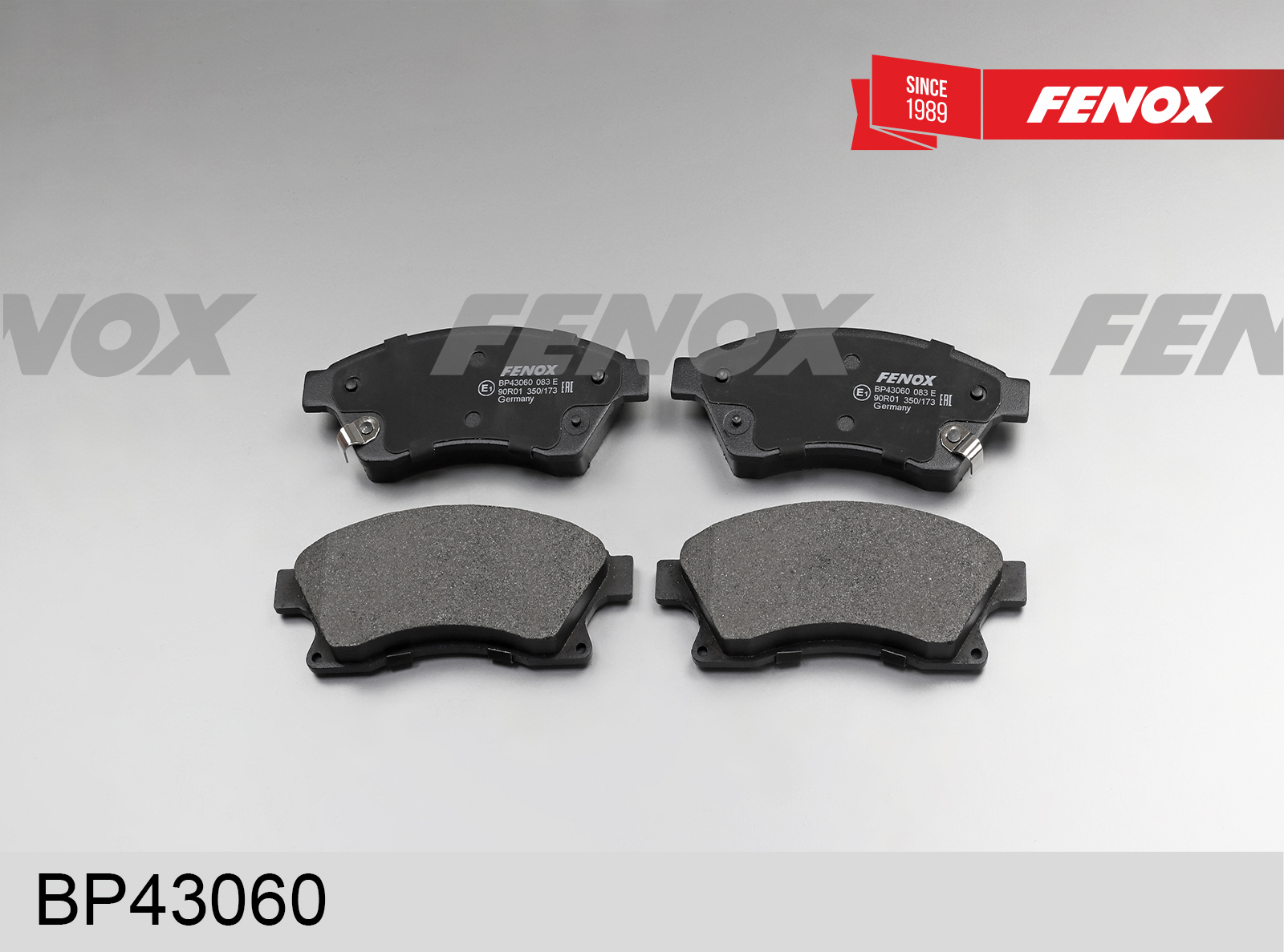 Колодки тормозные дисковые | перед прав/лев | - Fenox BP43060