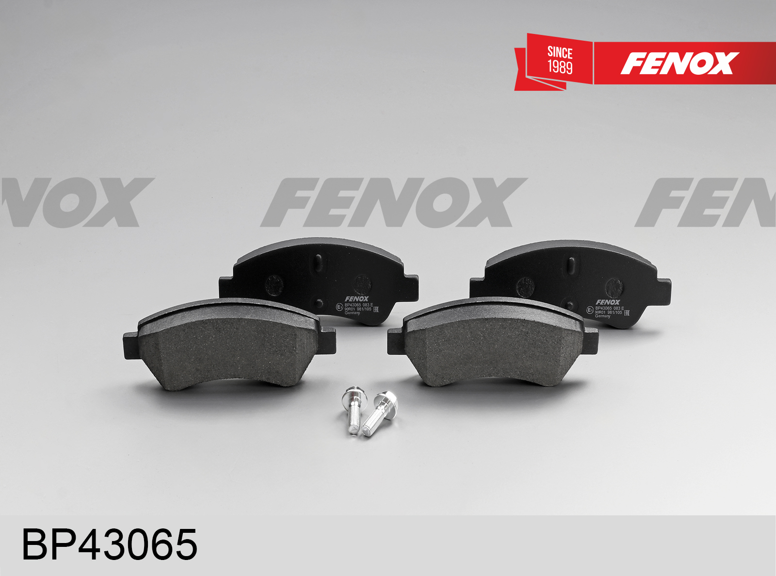 Колодки тормозные дисковые | перед прав/лев | - Fenox BP43065