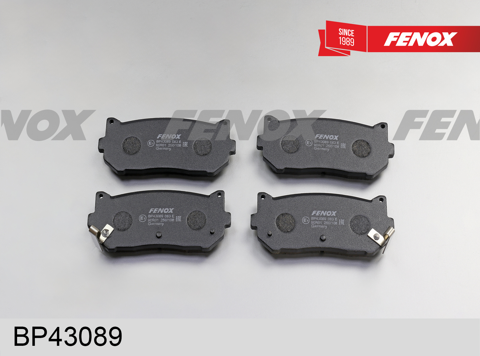 Колодки тормозные дисковые | зад прав/лев | - Fenox BP43089
