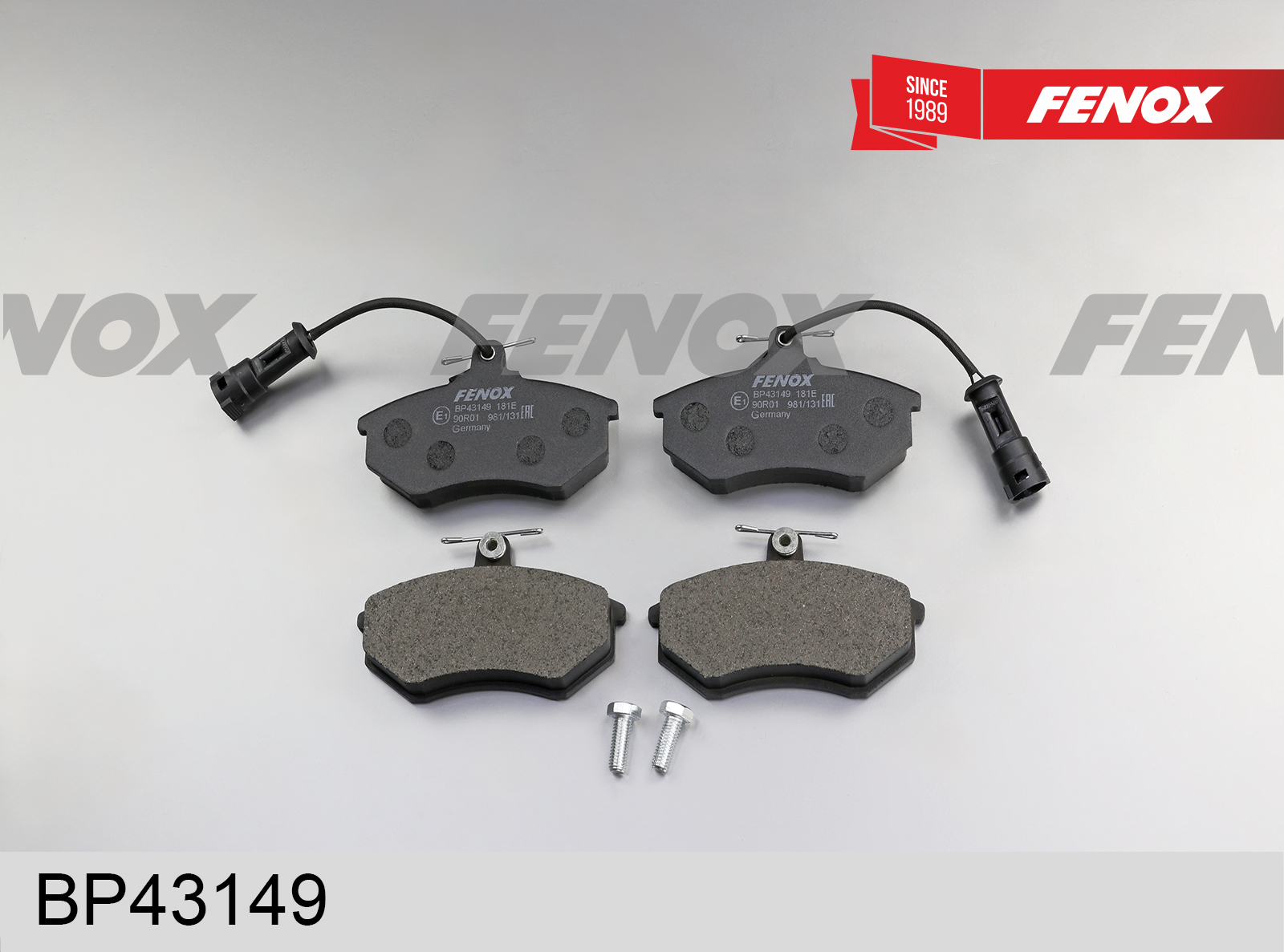 Колодки тормозные дисковые | перед прав/лев | - Fenox BP43149