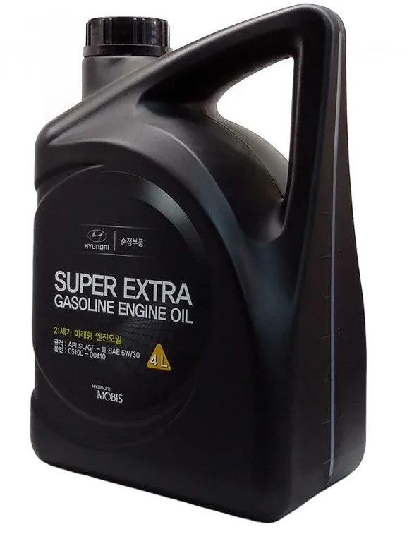 5w-30 Super Extra Gasoline API sl/cf-3, ilsac gf-3, 4л (полусинт. мотор. масло) - Hyundai/Kia 05100-00410
