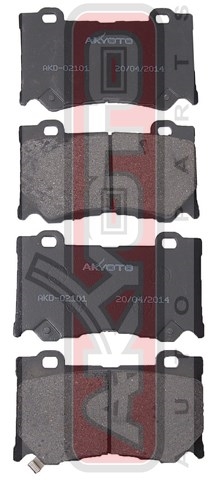 Колодки тормозные дисковые передние - Akyoto AKD-02101