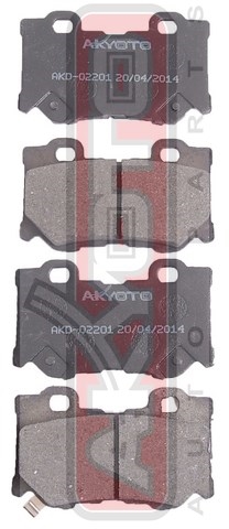 Колодки тормозные дисковые задние - Akyoto AKD-02201