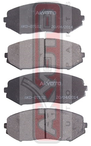 Колодки тормозные дисковые передние - Akyoto AKD-07102